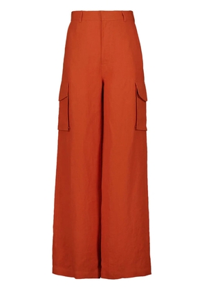 PAULA Saguaro linen trousers - Red