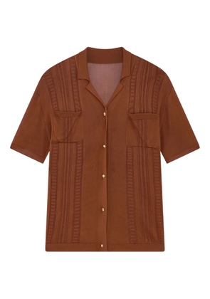 Donde Esteban Guayabera shirt - Brown