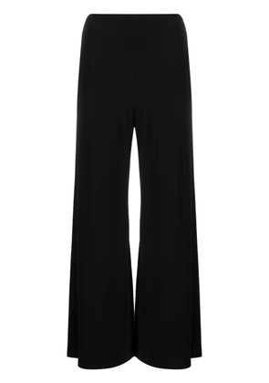 Norma Kamali cropped wide-leg trousers - Black