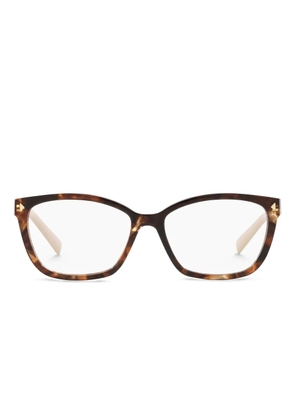 Prada Eyewear tortoiseshell square glasses - Brown