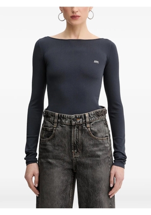 Miss Sixty embroidered knit top - Grey