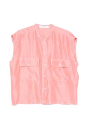 Tela flap-pocket button-up shirt - Pink