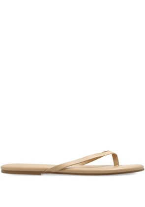 Melissa Odabash thong leather sandals - Neutrals