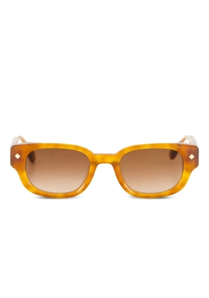 Lunetterie Générale rectangle-frame sunglasses - Orange