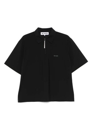 Sunnei logo-print polo shirt - Black