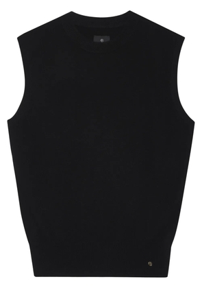 ANINE BING Ronan cashmere vest - Black