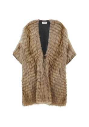 P.A.R.O.S.H. fur gilet - Neutrals