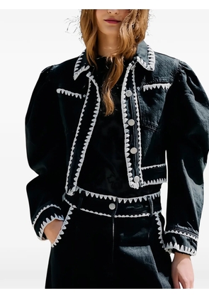 FARM Rio puff-sleeve jacket - Black