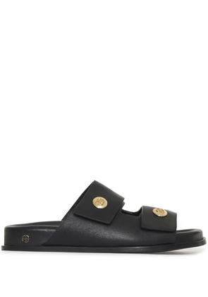 ANINE BING Ella leather slides - Black