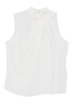 Patrizia Pepe draped cowl-neck top - White