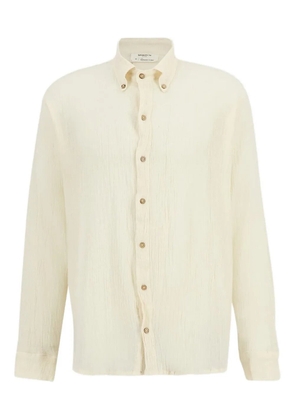 SPIRITUM TULUM button-down collar cotton shirt - Neutrals