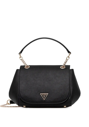 GUESS USA chain-strap logo-plaque shoulder bag - Black