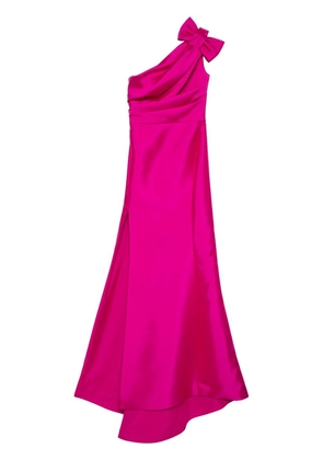 Amsale Mikado draped bodice Gown - Purple