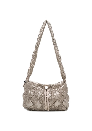 CARLYN Joy quilted drawstring cross body bag - Brown