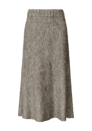 Fabiana Filippi flared knitted midi skirt - Grey