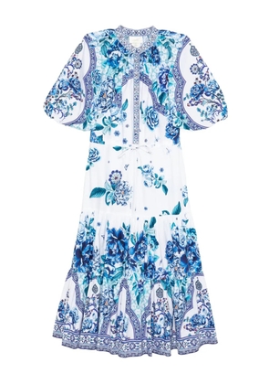 Camilla A Ceramic Garden dress - White