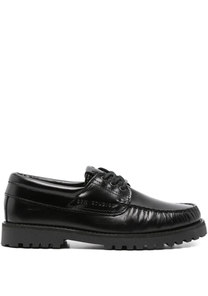 Copenhagen leather lace-up loafers - Black