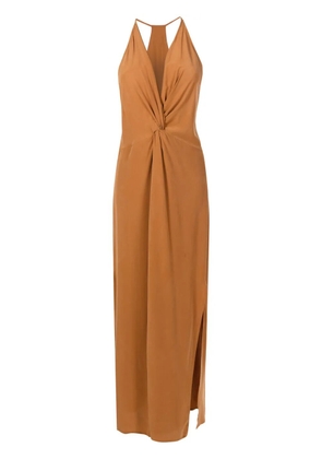 Lenny Niemeyer twist-detail maxi dress - Brown