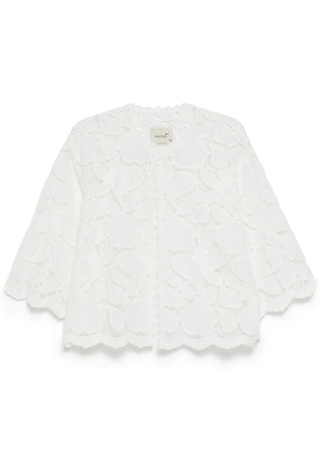 Bambah chloe crochet bralet jacket - White