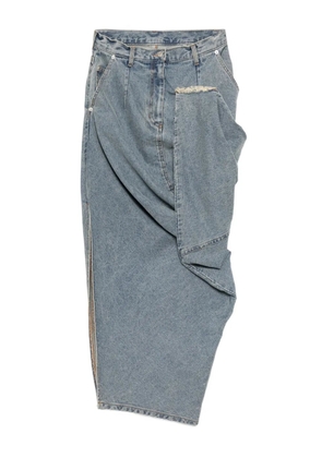 Moohong asymmetric skirt - Blue