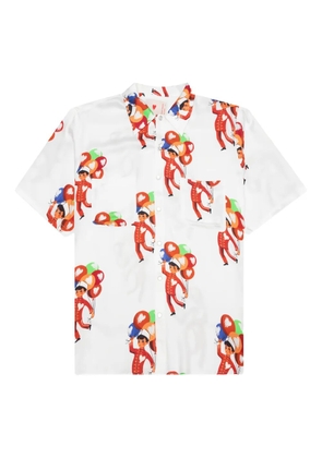 Emotionally Unavailable balloon-print shirt - White