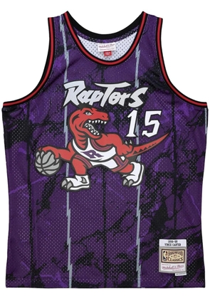 Mitchell & Ness 'NBA Toronto Raptors 1998 Vince Carter' Team Marble Swingman jersey vest top - Purple