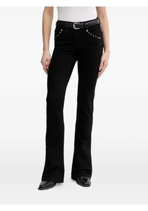 Miss Sixty studded-detail flared jeans - Black