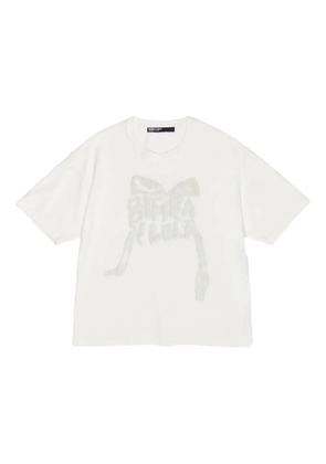 Bimba y Lola embroidered cotton T-shirt - Neutrals