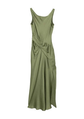 Amsale hammered satin dress - Green