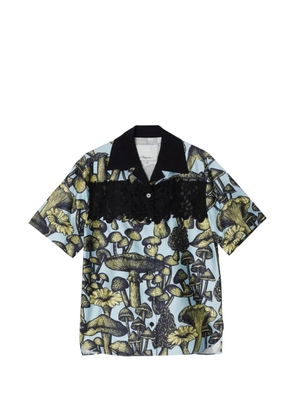 3.1 Phillip Lim Ethereal Mushroom Lace printed shirt - Blue