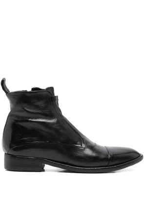 KING TARTUFOLI SHOES zip-fastening leather boots - Black
