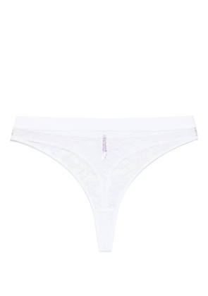 Maison Close Flashback high-waisted thong - White