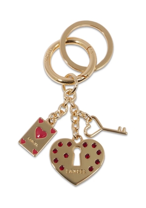 Lancel Crush crystal-embellished keyring - Gold