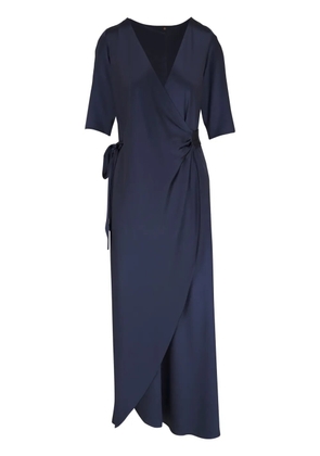 Peter Cohen V-neck silk dress - Blue