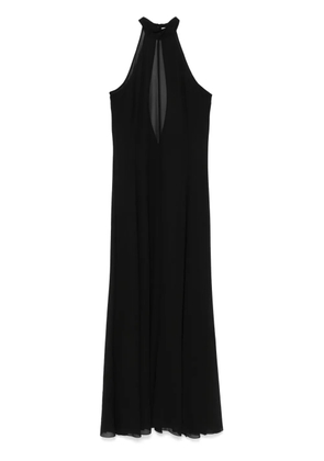 Patrizia Pepe sheer maxi dress - Black