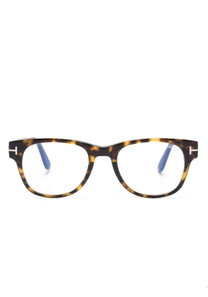 TOM FORD Eyewear FT5898B 052 clear-lenses glasses - Brown