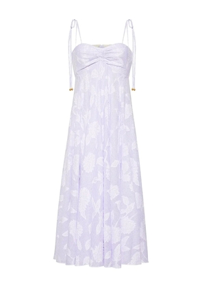 Cara Cara Sunray floral-print tie-strap dress - Blue