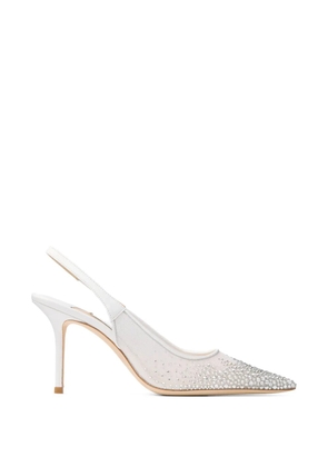 Jimmy Choo Love crystal-embellished pumps - White