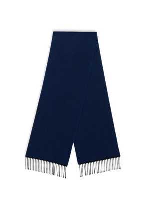 Brooks Brothers chevron fringe scarf - Blue