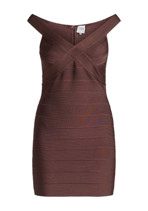 Hervé Léger Rachel dress - Brown