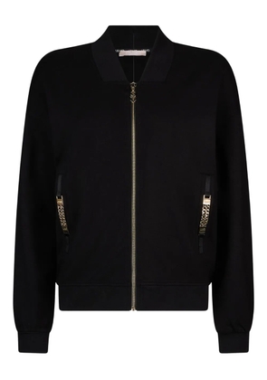 LIU JO chain-detail zip sweatshirt - Black