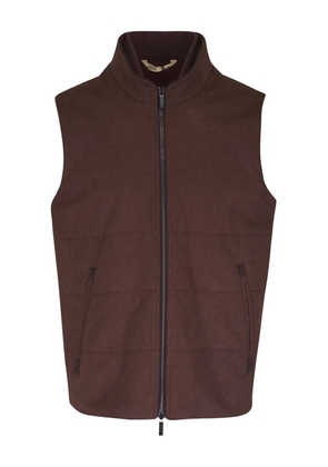 Maurizio Baldassari zip-up gilet - Brown