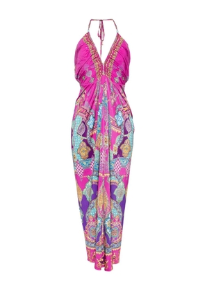 Camilla all-over print jersey dress - Purple