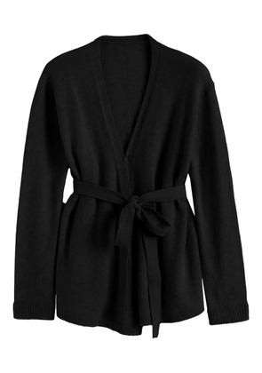 Chinti & Parker wrap-style cardigan - Black