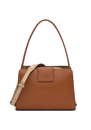 TOUS small Kaos Icon embossed shoulder bag - Brown