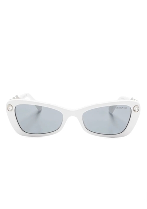 Swarovski Eyewear rectangle-frame sunglasses - White
