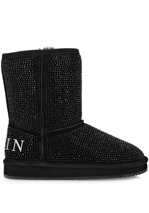 Philipp Plein crystal-embellished boots - Black