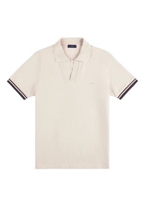 Fay piquet striped T-shirt - Neutrals
