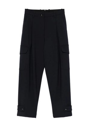 Nine In The Morning pleat-detail cargo trousers - Blue