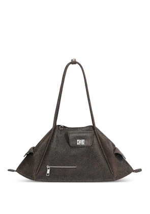 Pabepabe zip-pocket shoulder bag - Brown